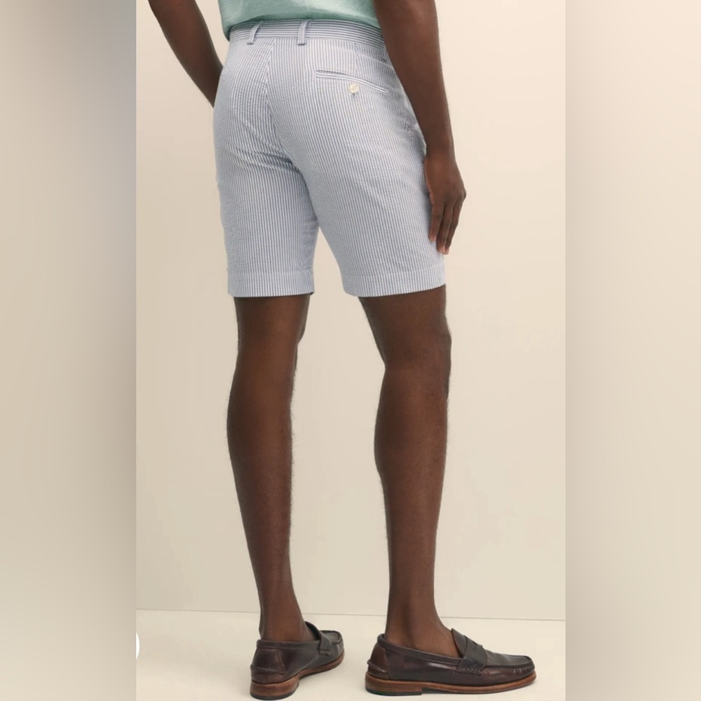 Brooks Brothers Men’s 100% Cotton Genuine Seersucker Shorts - Picture 2 of 5
